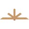 Ekena Millwork Kennewick Timber Gable Bracket, Western Red Cedar, 84"W x 31"H x 5 1/2"D x 5 1/2"F, 9/12 Pitch GBW084X31X0606KEN00SWR - alternate 1